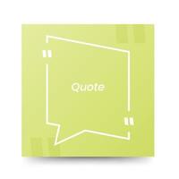 Quote frames blank templates on white background vector