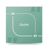 Quote frames blank templates on white background vector