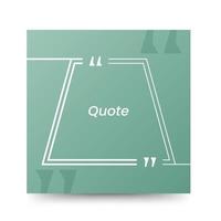 Quote frames blank templates on white background vector