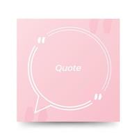 Quote frames blank templates on white background vector