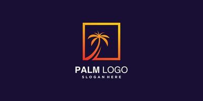 colección de logotipos de palma con concepto de elemento creativo premium vector parte 6