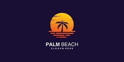 Palm logo collection with creative element concept Premium Vector part 4