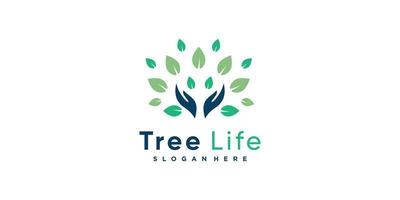 Tree logo with creative unique concept Premium Vector part 7