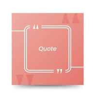 Quote frames blank templates on white background vector