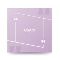 Quote frames blank templates on white background vector