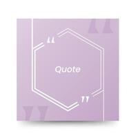 Quote frames blank templates on white background vector