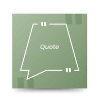 Quote frames blank templates on white background vector