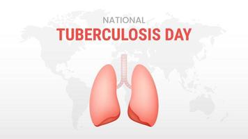 World Tuberculosis day on white background vector