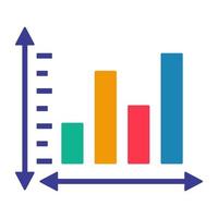 Premium download icon of bar chart vector