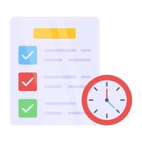 An icon design of project time vector