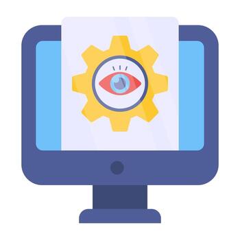 Modern design icon of file setting vector