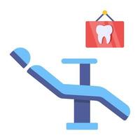 A premium download icon of dentist chair vector