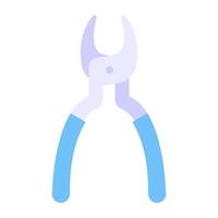 Editable design icon of dentist plier vector