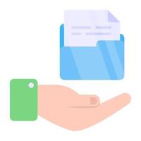 Document care icon, editable vector