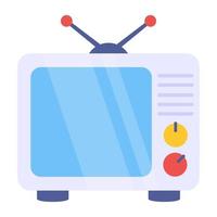 Editable design icon of tv set vector