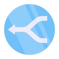 Modern style icon of double up arrows vector