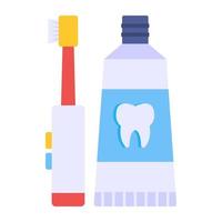 icono de diseño perfecto de accesorios dentales vector