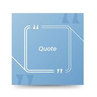 Quote frames blank templates on white background vector