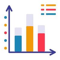 Premium download icon of bar chart vector