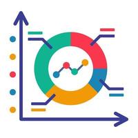 Perfect design icon of business chart vector