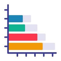 Premium download icon of bar chart vector