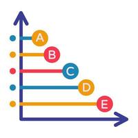 icono de diseño perfecto del gráfico de negocios vector