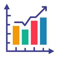 Premium download icon of bar chart vector