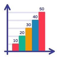 Premium download icon of bar chart vector