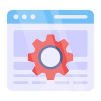 Perfect design icon of web setting vector