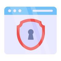 Trendy vector design of web security