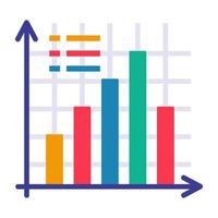 Premium download icon of bar chart vector