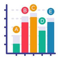 Premium download icon of bar chart vector
