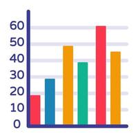 Premium download icon of bar chart vector