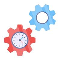 An icon design of time management vector