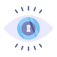 Security monitoring icon in editable design vector