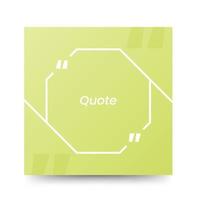 Quote frames blank templates on white background vector