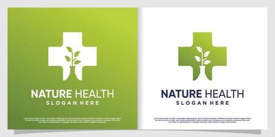 Medical logo with creative element Premium Vector part 5