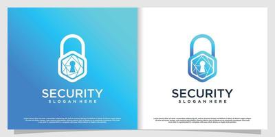 logotipo de seguridad con vector premium de estilo moderno parte 3