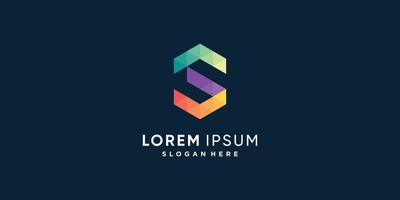 logotipo de s con concepto de elemento creativo premium vector parte 3