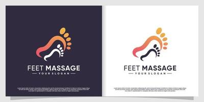 Podiatrist logo with creative element style Premium Vector part 2