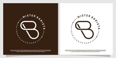 Coffee logo with creative element Premium Vector part 3