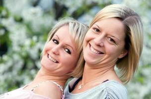 Happy sisters portrait photo