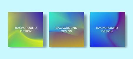 Set Of Colorful Abstract Background Template Design vector
