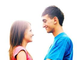 Young couple in love photo