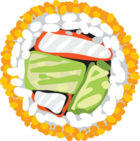 japansk mat sushi png