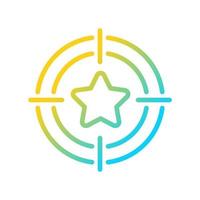 Bonus hunting gradient linear vector icon. Making quick money. Incentive to new customer. Casino promotion. Thin line color symbol. Modern style pictogram.
