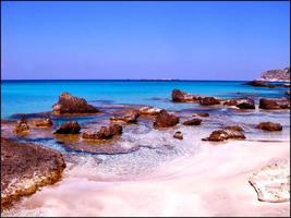 Amazing blue beaches in Greece beautiful summertime holidays seasson photo