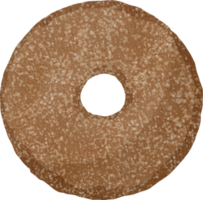 Watercolor Donut cute png