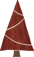 acquerello disegnato a mano dell'albero di natale png