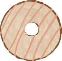 rosquilla de acuarela linda png